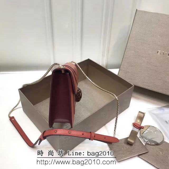 BVLGARI寶格麗 專櫃新款 蛇頭扣環 單層蛇頭包 鏈條單肩斜挎包 B39174 FYD1320